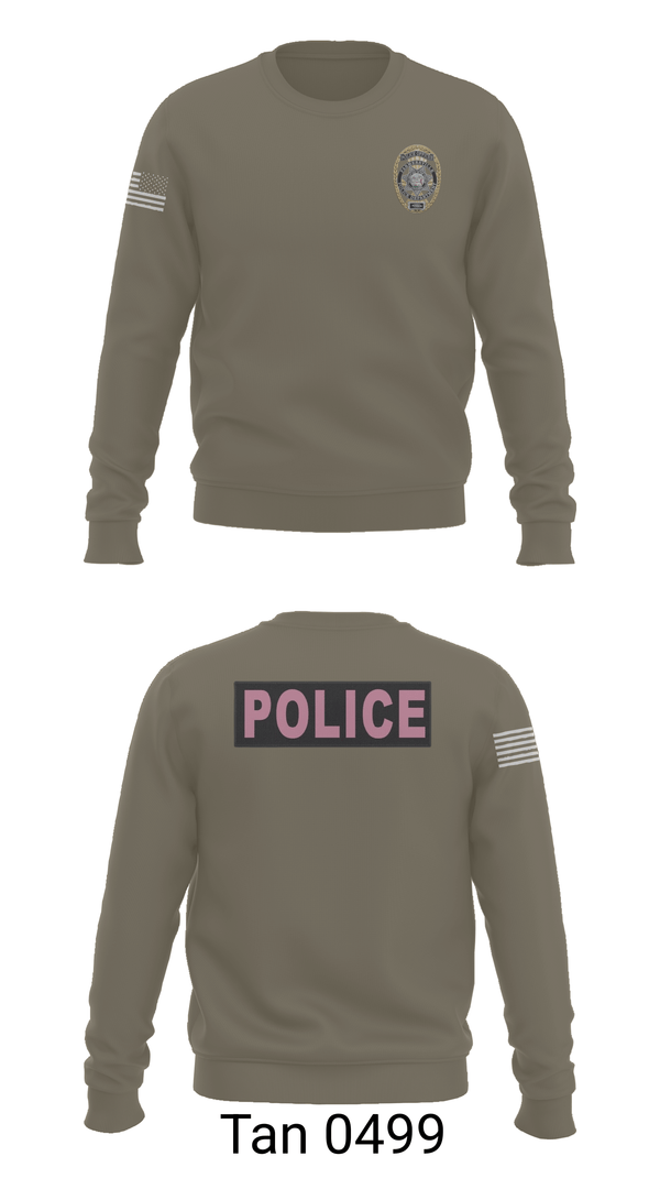 Crew Neck Sweatshirt, Farmersville PD, Police, Teamtime, Team time, sublimation, custom sports apparel, team uniforms, spirit wear, spiritwear, sports uniforms, custom shirts, team store, custom team store, fundraiser sports, apparel fundraiser