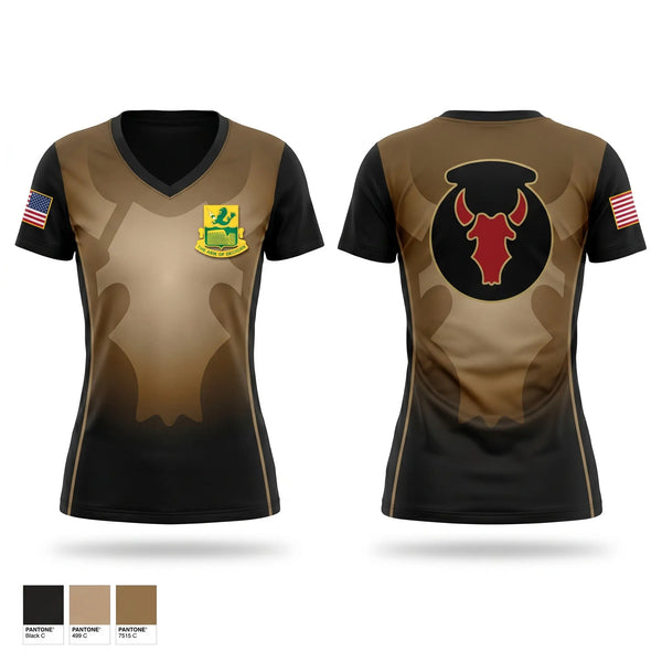 Womens Short Sleeve Vneck Shirt, C-CO (Charlie company) 1-194 name: “The Bastards”, National Guard, Teamtime, Team time, sublimation, custom sports apparel, team uniforms, spirit wear, spiritwear, sports uniforms, custom shirts, team store, custom team store, fundraiser sports, apparel fundraiser