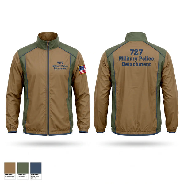 Windbreaker, 727 Military Police Detachment, National Guard, Teamtime, Team time, sublimation, custom sports apparel, team uniforms, spirit wear, spiritwear, sports uniforms, custom shirts, team store, custom team store, fundraiser sports, apparel fundraiser