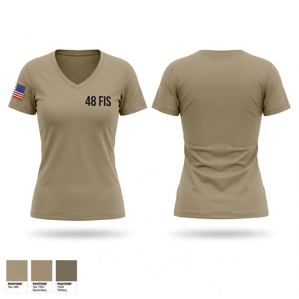 Womens Short Sleeve Vneck Shirt, 48 FIS, Air Force, Teamtime, Team time, sublimation, custom sports apparel, team uniforms, spirit wear, spiritwear, sports uniforms, custom shirts, team store, custom team store, fundraiser sports, apparel fundraiser