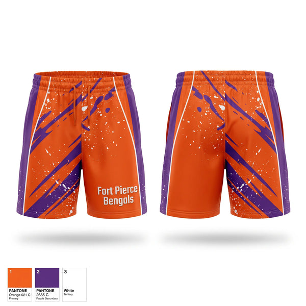 Athletic Shorts With Pockets, Fort Pierce Bengals, , Teamtime, Team time, sublimation, custom sports apparel, team uniforms, spirit wear, spiritwear, sports uniforms, custom shirts, team store, custom team store, fundraiser sports, apparel fundraiser