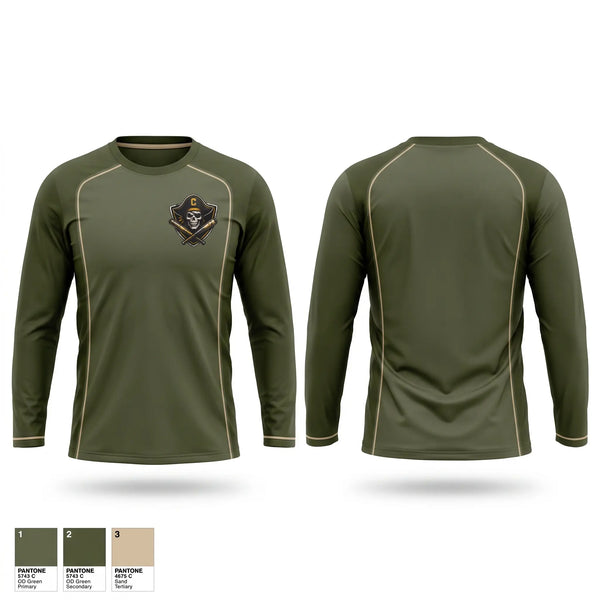 Long Sleeve Performance Shirt, Clarksville pirates, Baseball, Teamtime, Team time, sublimation, custom sports apparel, team uniforms, spirit wear, spiritwear, sports uniforms, custom shirts, team store, custom team store, fundraiser sports, apparel fundraiser