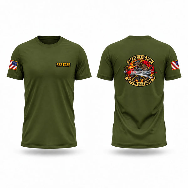 Short Sleeve Performance Shirt, 332 ECES, Air Force, Teamtime, Team time, sublimation, custom sports apparel, team uniforms, spirit wear, spiritwear, sports uniforms, custom shirts, team store, custom team store, fundraiser sports, apparel fundraiser