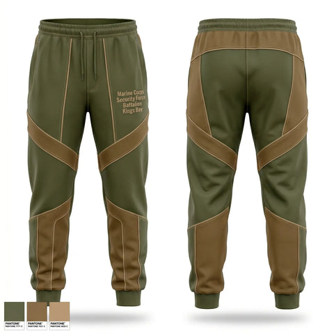 Sweatpants, Marine Corps Security Force Battalion Kings Bay, Marines, Teamtime, Team time, sublimation, custom sports apparel, team uniforms, spirit wear, spiritwear, sports uniforms, custom shirts, team store, custom team store, fundraiser sports, apparel fundraiser