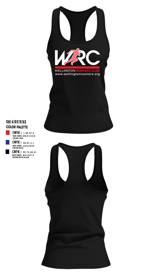 Womens Track Singlet, Wellington Runners Club, Spirit Store, Teamtime, Team time, sublimation, custom sports apparel, team uniforms, spirit wear, spiritwear, sports uniforms, custom shirts, team store, custom team store, fundraiser sports, apparel fundraiser