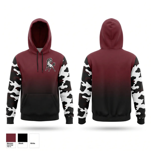 Hoodie, Mustangs, Women's Basketball, Teamtime, Team time, sublimation, custom sports apparel, team uniforms, spirit wear, spiritwear, sports uniforms, custom shirts, team store, custom team store, fundraiser sports, apparel fundraiser