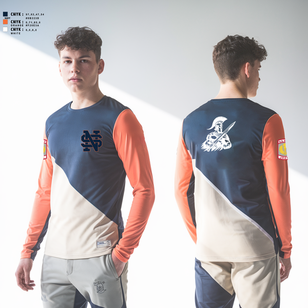 Long Sleeve Performance Shirt, Spartans, Cross Country, Teamtime, Team time, sublimation, custom sports apparel, team uniforms, spirit wear, spiritwear, sports uniforms, custom shirts, team store, custom team store, fundraiser sports, apparel fundraiser