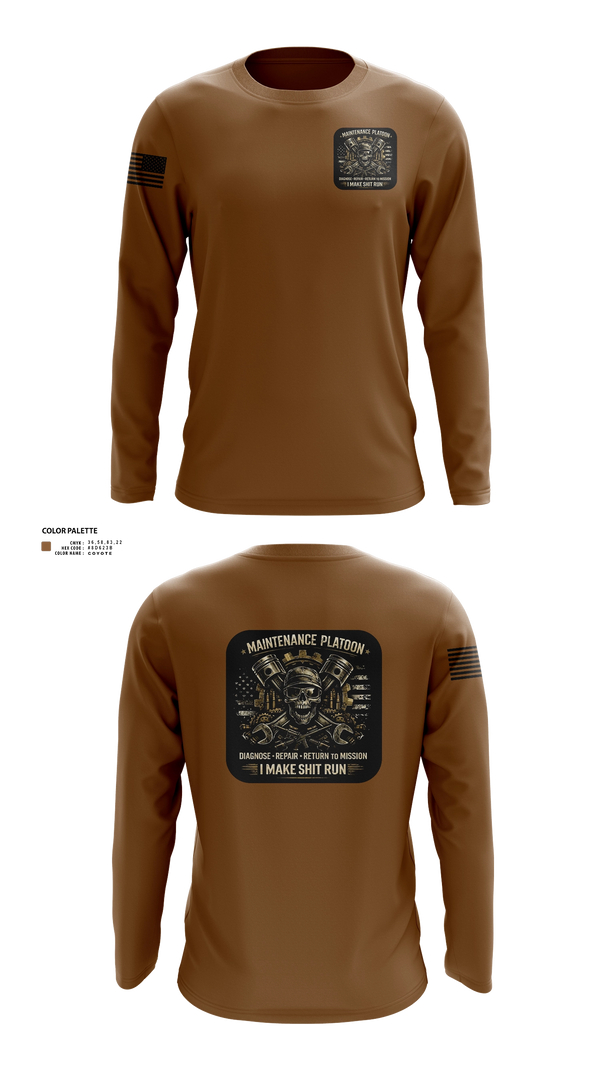 Long Sleeve Performance Shirt, 2/11, Army, Teamtime, Team time, sublimation, custom sports apparel, team uniforms, spirit wear, spiritwear, sports uniforms, custom shirts, team store, custom team store, fundraiser sports, apparel fundraiser