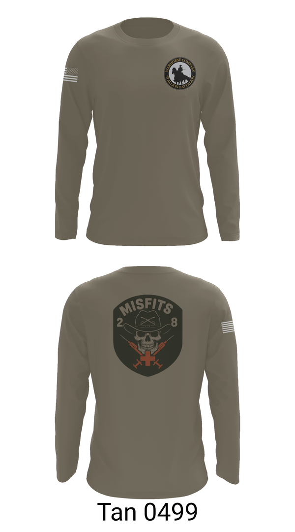 Long Sleeve Performance Shirt, 2-8 Cav, HHC, Medic Platoon, , Teamtime, Team time, sublimation, custom sports apparel, team uniforms, spirit wear, spiritwear, sports uniforms, custom shirts, team store, custom team store, fundraiser sports, apparel fundraiser