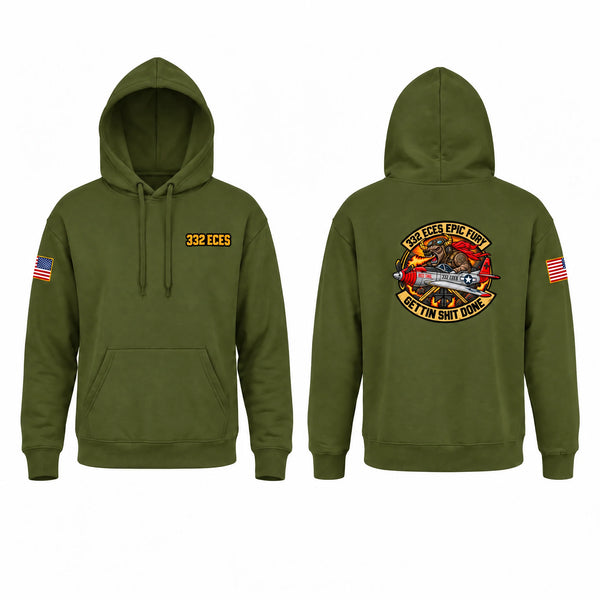 Hoodie, 332 ECES, Air Force, Teamtime, Team time, sublimation, custom sports apparel, team uniforms, spirit wear, spiritwear, sports uniforms, custom shirts, team store, custom team store, fundraiser sports, apparel fundraiser