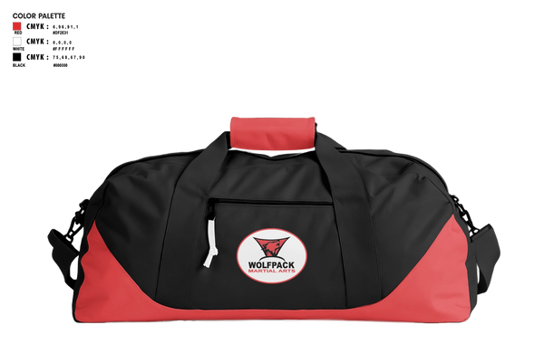 Duffle Bag, Wolfpack Martial Arts, , Teamtime, Team time, sublimation, custom sports apparel, team uniforms, spirit wear, spiritwear, sports uniforms, custom shirts, team store, custom team store, fundraiser sports, apparel fundraiser
