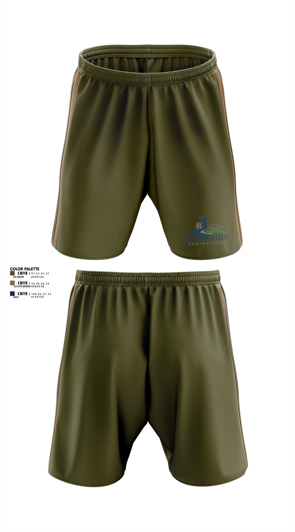 Athletic Shorts With Pockets, Riverside Contractors LLC, , Teamtime, Team time, sublimation, custom sports apparel, team uniforms, spirit wear, spiritwear, sports uniforms, custom shirts, team store, custom team store, fundraiser sports, apparel fundraiser