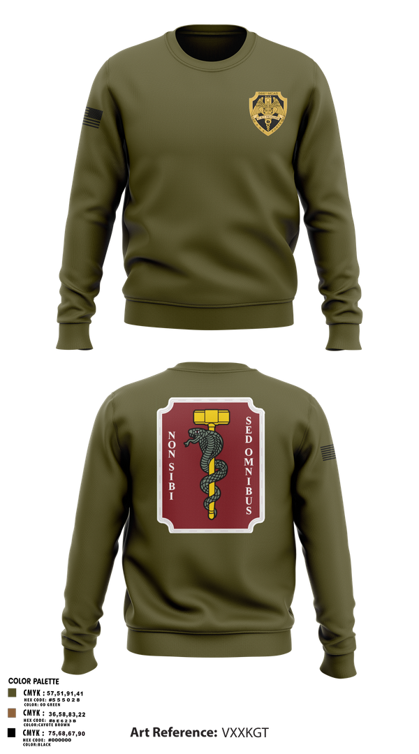 Crew Neck Sweatshirt, Hammer platoon, 566th MCAS, Army, Teamtime, Team time, sublimation, custom sports apparel, team uniforms, spirit wear, spiritwear, sports uniforms, custom shirts, team store, custom team store, fundraiser sports, apparel fundraiser