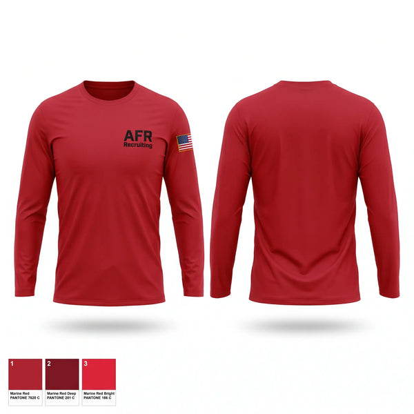 Long Sleeve Performance Shirt, AFR Recruiting, Air Force, Teamtime, Team time, sublimation, custom sports apparel, team uniforms, spirit wear, spiritwear, sports uniforms, custom shirts, team store, custom team store, fundraiser sports, apparel fundraiser