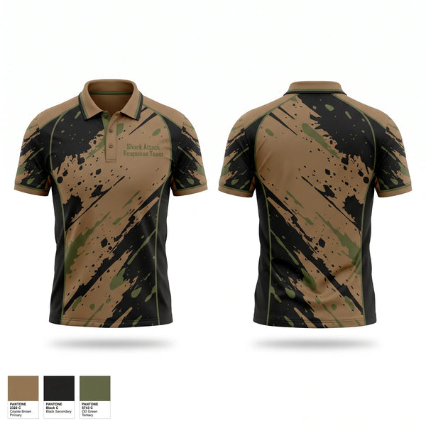 Short Sleeve Performance Polo, Shark Attack Response Team, , Teamtime, Team time, sublimation, custom sports apparel, team uniforms, spirit wear, spiritwear, sports uniforms, custom shirts, team store, custom team store, fundraiser sports, apparel fundraiser