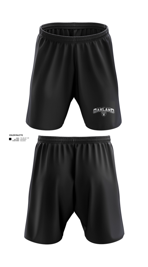Athletic Shorts With Pockets, RAIDERS, Army, Teamtime, Team time, sublimation, custom sports apparel, team uniforms, spirit wear, spiritwear, sports uniforms, custom shirts, team store, custom team store, fundraiser sports, apparel fundraiser