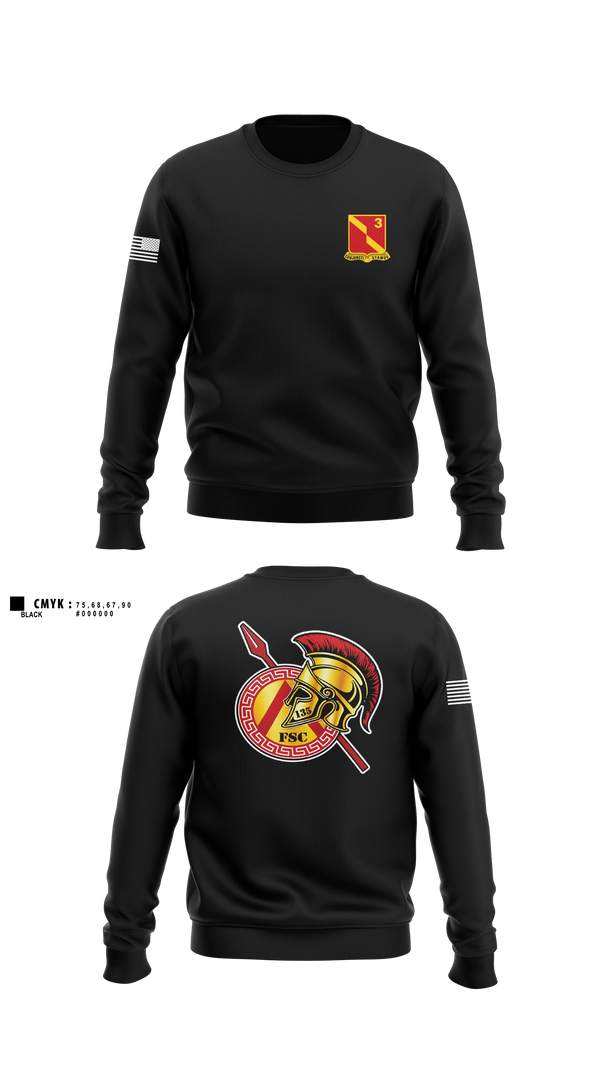 Crew Neck Sweatshirt, 135th FSC, Army, Teamtime, Team time, sublimation, custom sports apparel, team uniforms, spirit wear, spiritwear, sports uniforms, custom shirts, team store, custom team store, fundraiser sports, apparel fundraiser