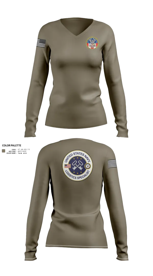 Womens Long Sleeve Vneck Shirt, Nrc Baltimore, , Teamtime, Team time, sublimation, custom sports apparel, team uniforms, spirit wear, spiritwear, sports uniforms, custom shirts, team store, custom team store, fundraiser sports, apparel fundraiser