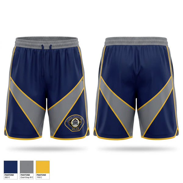 Athletic Shorts With Pockets, Scarborough Police Department, Police, Teamtime, Team time, sublimation, custom sports apparel, team uniforms, spirit wear, spiritwear, sports uniforms, custom shirts, team store, custom team store, fundraiser sports, apparel fundraiser