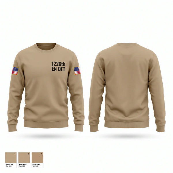 Crew Neck Sweatshirt, 1226th EN DET, Army, Teamtime, Team time, sublimation, custom sports apparel, team uniforms, spirit wear, spiritwear, sports uniforms, custom shirts, team store, custom team store, fundraiser sports, apparel fundraiser