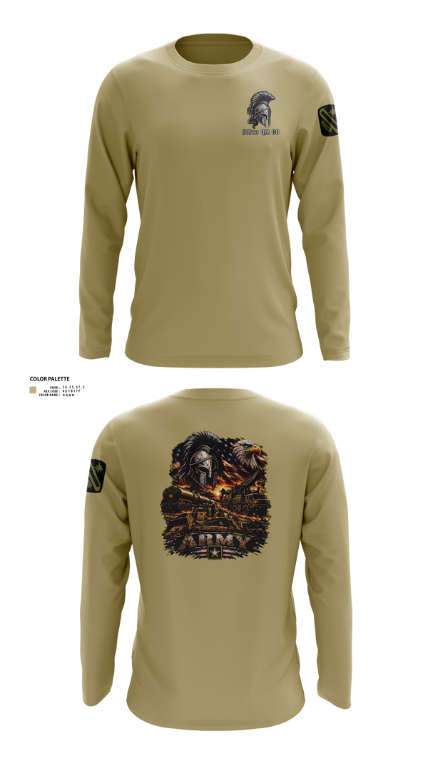 Long Sleeve Performance Shirt, 616th QM CO, Army, Teamtime, Team time, sublimation, custom sports apparel, team uniforms, spirit wear, spiritwear, sports uniforms, custom shirts, team store, custom team store, fundraiser sports, apparel fundraiser