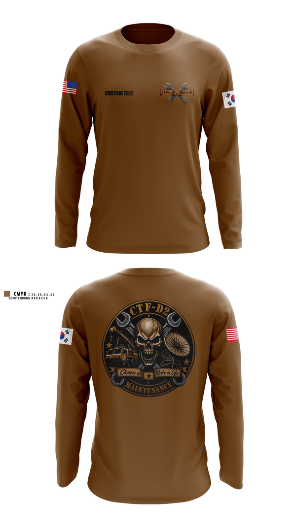 Long Sleeve Performance Shirt, CTF D-2, Army, Teamtime, Team time, sublimation, custom sports apparel, team uniforms, spirit wear, spiritwear, sports uniforms, custom shirts, team store, custom team store, fundraiser sports, apparel fundraiser