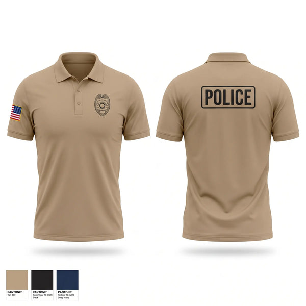 Short Sleeve Performance Polo, Midfield police department, Police, Teamtime, Team time, sublimation, custom sports apparel, team uniforms, spirit wear, spiritwear, sports uniforms, custom shirts, team store, custom team store, fundraiser sports, apparel fundraiser