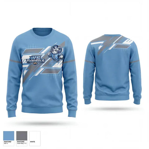 Crew Neck Sweatshirt, Winston Salem Tarheels, , Teamtime, Team time, sublimation, custom sports apparel, team uniforms, spirit wear, spiritwear, sports uniforms, custom shirts, team store, custom team store, fundraiser sports, apparel fundraiser