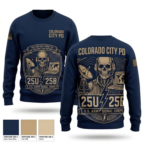 Crew Neck Sweatshirt, Colorado City PD, Police, Teamtime, Team time, sublimation, custom sports apparel, team uniforms, spirit wear, spiritwear, sports uniforms, custom shirts, team store, custom team store, fundraiser sports, apparel fundraiser