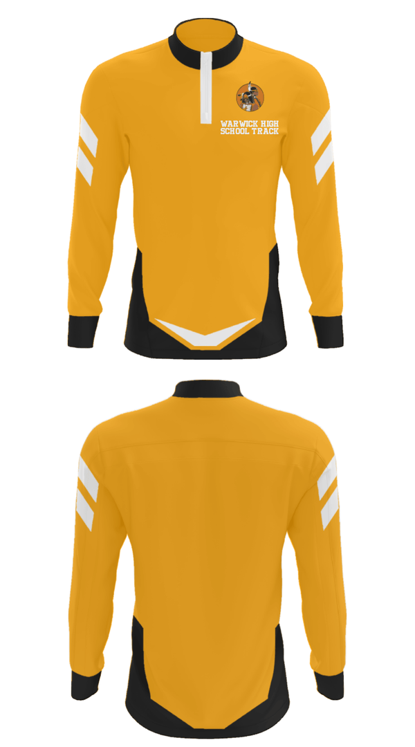 Quarter Zip Jacket, Warwick High School Track, Track & Field, Teamtime, Team time, sublimation, custom sports apparel, team uniforms, spirit wear, spiritwear, sports uniforms, custom shirts, team store, custom team store, fundraiser sports, apparel fundraiser
