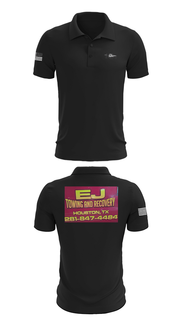 Short Sleeve Performance Polo, EJ TOWING AND RECOVERY, , Teamtime, Team time, sublimation, custom sports apparel, team uniforms, spirit wear, spiritwear, sports uniforms, custom shirts, team store, custom team store, fundraiser sports, apparel fundraiser