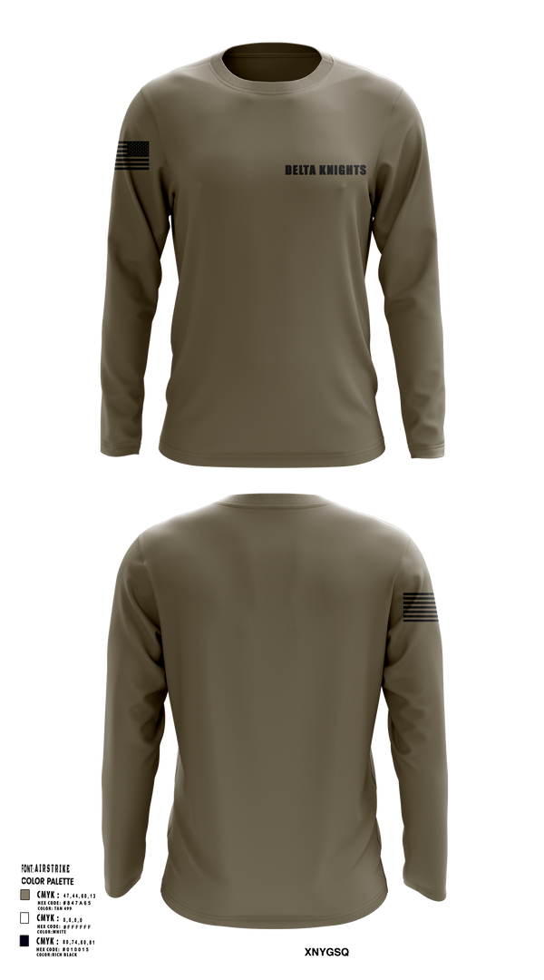 Long Sleeve Performance Shirt, Delta Knights, , Teamtime, Team time, sublimation, custom sports apparel, team uniforms, spirit wear, spiritwear, sports uniforms, custom shirts, team store, custom team store, fundraiser sports, apparel fundraiser