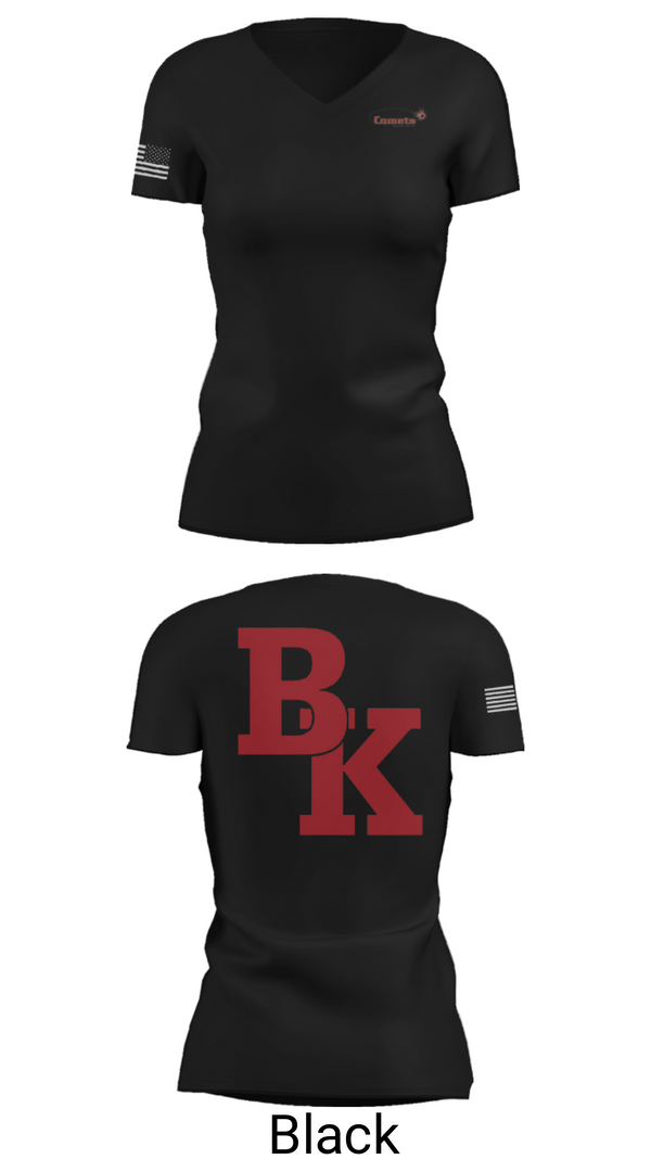 Women's Short Sleeve Vneck Shirt, Bishop Kelley High School Tennis, Tennis, Teamtime, Team time, sublimation, custom sports apparel, team uniforms, spirit wear, spiritwear, sports uniforms, custom shirts, team store, custom team store, fundraiser sports, apparel fundraiser