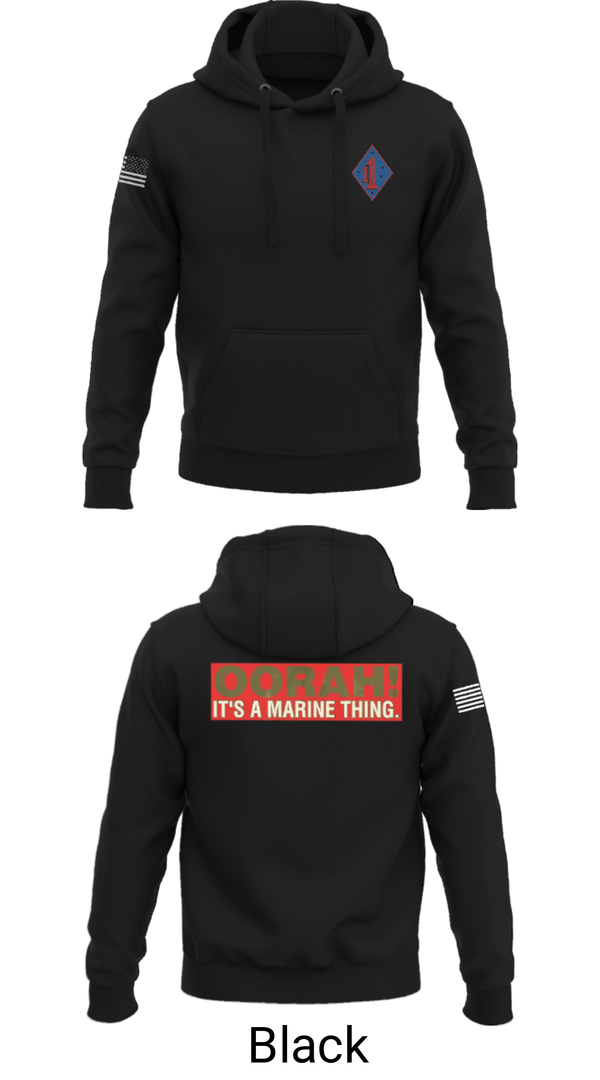 Hoodie, 1st Marine Regiment, Marines, Teamtime, Team time, sublimation, custom sports apparel, team uniforms, spirit wear, spiritwear, sports uniforms, custom shirts, team store, custom team store, fundraiser sports, apparel fundraiser