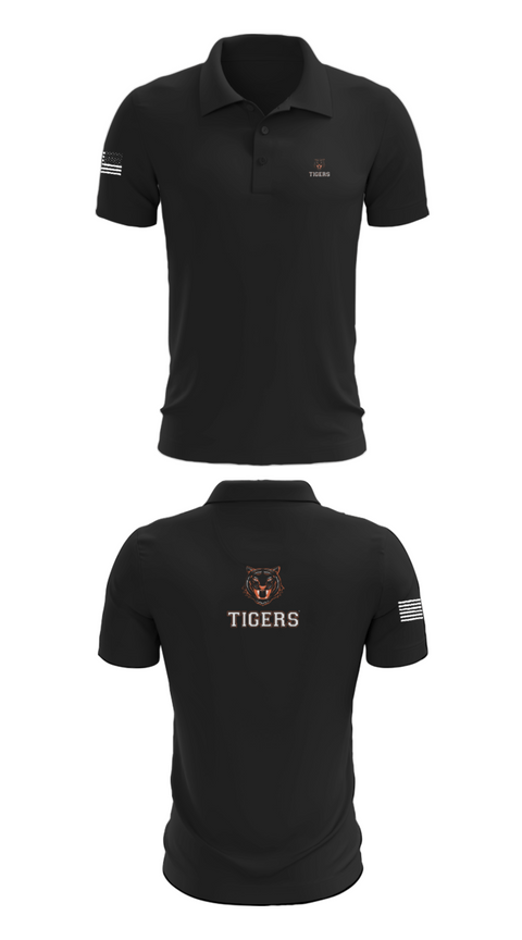 Short Sleeve Performance Polo, Team Tigers, Men's Basketball, Teamtime, Team time, sublimation, custom sports apparel, team uniforms, spirit wear, spiritwear, sports uniforms, custom shirts, team store, custom team store, fundraiser sports, apparel fundraiser