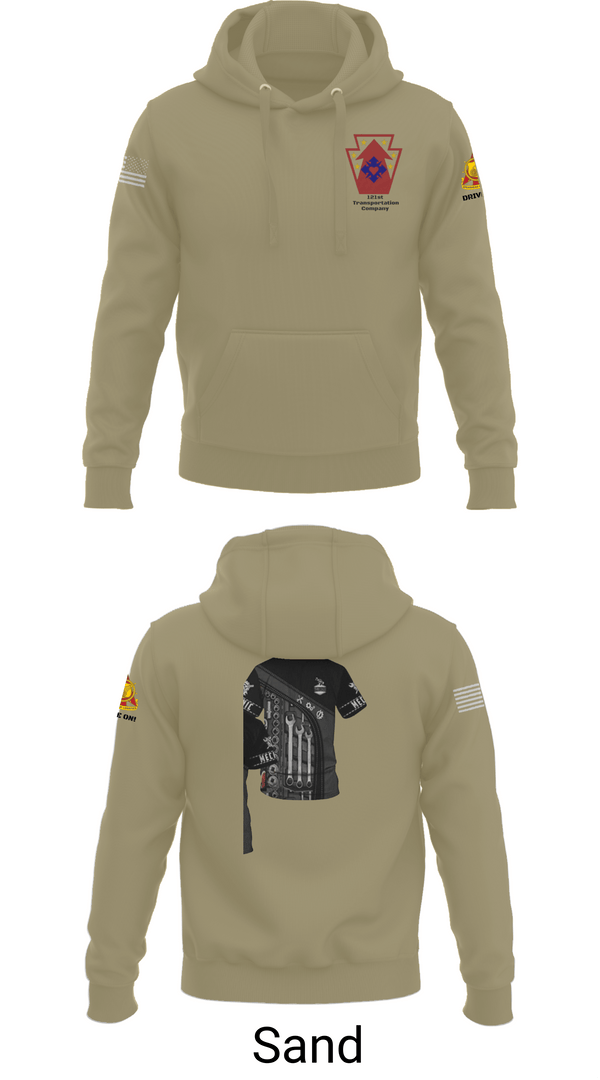 Hoodie, 121 transportation, National Guard, Teamtime, Team time, sublimation, custom sports apparel, team uniforms, spirit wear, spiritwear, sports uniforms, custom shirts, team store, custom team store, fundraiser sports, apparel fundraiser