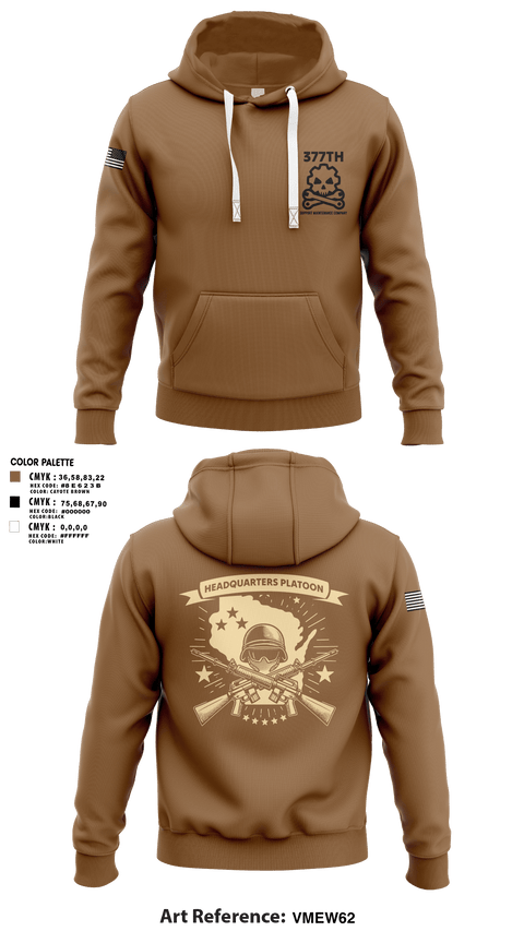 Hoodie, 377th SMC, Army, Teamtime, Team time, sublimation, custom sports apparel, team uniforms, spirit wear, spiritwear, sports uniforms, custom shirts, team store, custom team store, fundraiser sports, apparel fundraiser