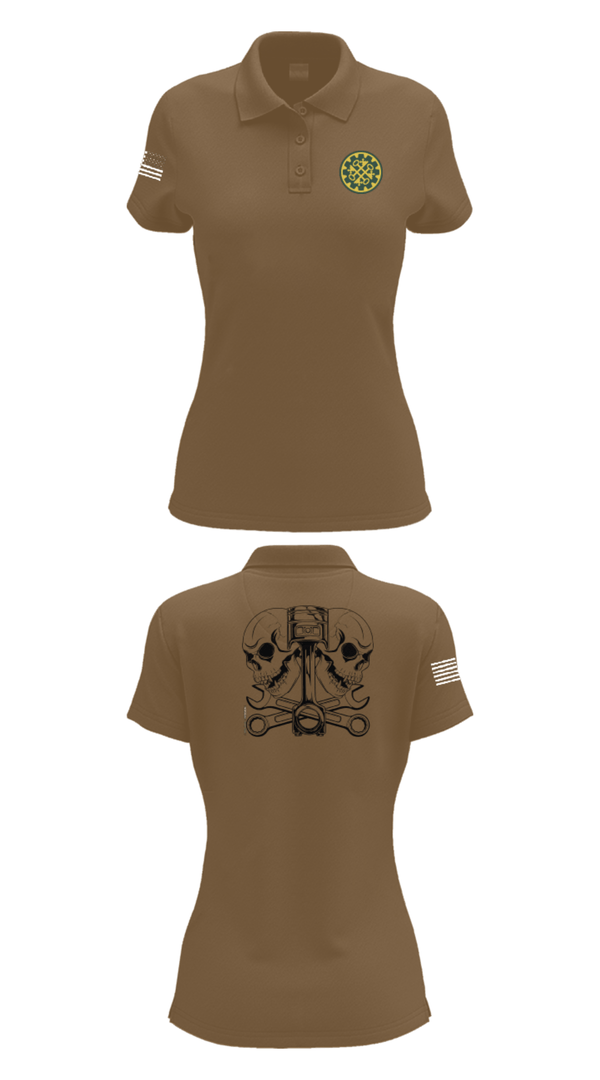 Womens Short Sleeve Performance Polo, 46th MP Co, Army, Teamtime, Team time, sublimation, custom sports apparel, team uniforms, spirit wear, spiritwear, sports uniforms, custom shirts, team store, custom team store, fundraiser sports, apparel fundraiser