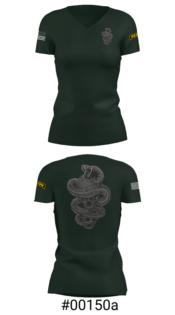 Womens Short Sleeve Vneck Shirt, HHC 1-8IN SCT, Army, Teamtime, Team time, sublimation, custom sports apparel, team uniforms, spirit wear, spiritwear, sports uniforms, custom shirts, team store, custom team store, fundraiser sports, apparel fundraiser