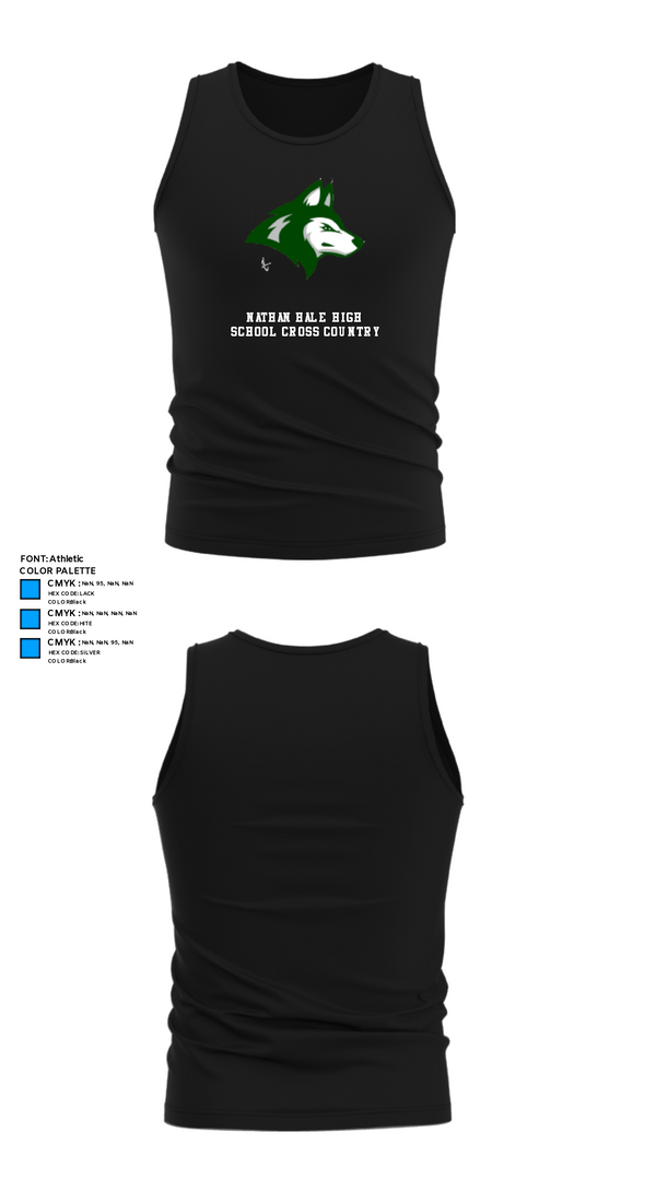 Tank Top, Nathan Hale High School Cross Country, Cross Country, Teamtime, Team time, sublimation, custom sports apparel, team uniforms, spirit wear, spiritwear, sports uniforms, custom shirts, team store, custom team store, fundraiser sports, apparel fundraiser