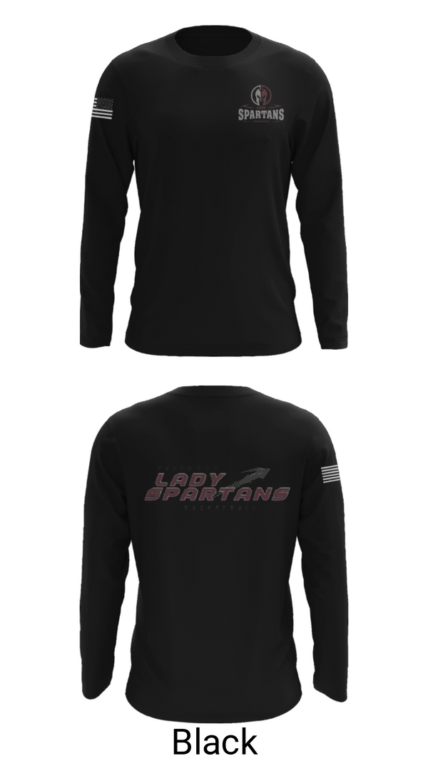 Long Sleeve Performance Shirt, Berthoud High School Basketball, Women's Basketball, Teamtime, Team time, sublimation, custom sports apparel, team uniforms, spirit wear, spiritwear, sports uniforms, custom shirts, team store, custom team store, fundraiser sports, apparel fundraiser