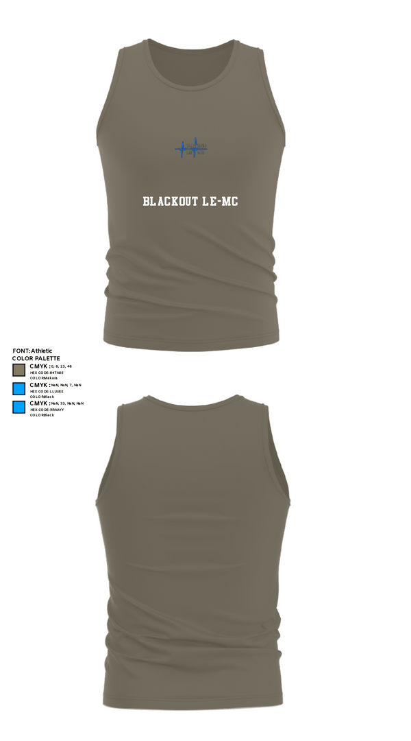 Tank Top, BLACKOUT LE-MC, , Teamtime, Team time, sublimation, custom sports apparel, team uniforms, spirit wear, spiritwear, sports uniforms, custom shirts, team store, custom team store, fundraiser sports, apparel fundraiser