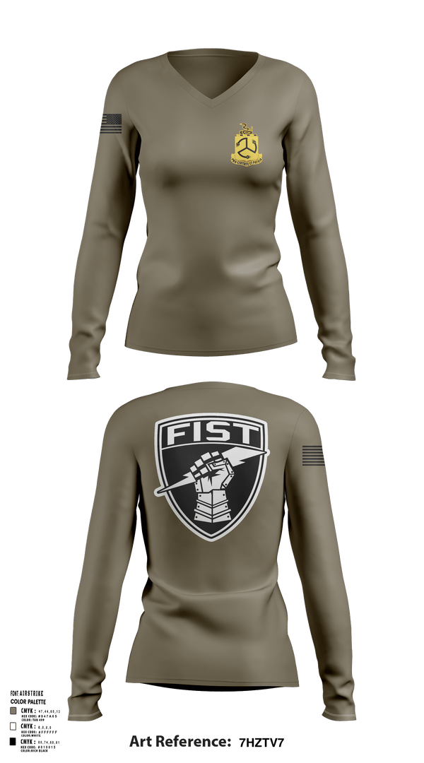 Womens Long Sleeve Vneck Shirt, 1-200 Infantry, National Guard, Teamtime, Team time, sublimation, custom sports apparel, team uniforms, spirit wear, spiritwear, sports uniforms, custom shirts, team store, custom team store, fundraiser sports, apparel fundraiser