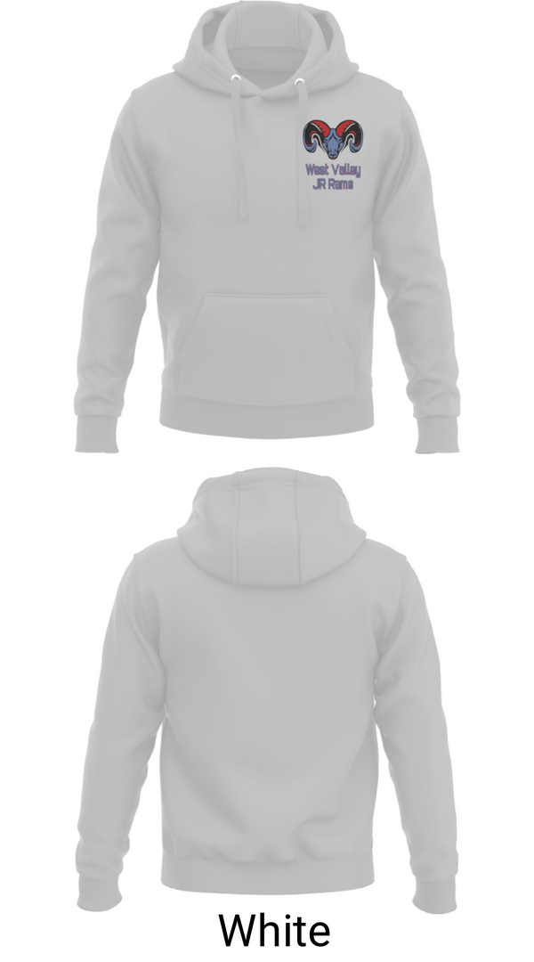 Hoodie, West Valley JR Rams, Football, Teamtime, Team time, sublimation, custom sports apparel, team uniforms, spirit wear, spiritwear, sports uniforms, custom shirts, team store, custom team store, fundraiser sports, apparel fundraiser