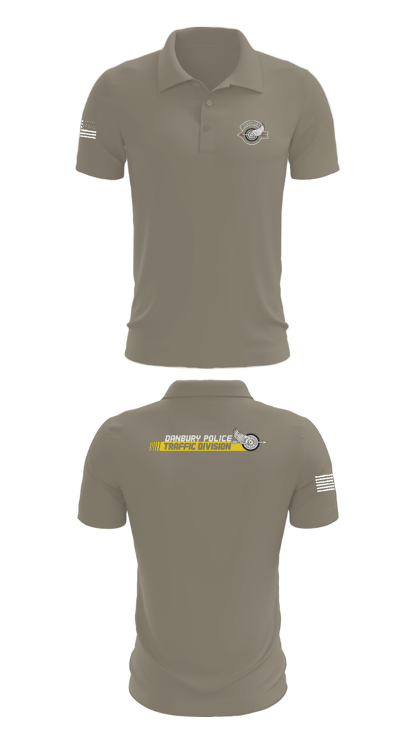 Short Sleeve Performance Polo, Danbury Police Traffic Unit, Police, Teamtime, Team time, sublimation, custom sports apparel, team uniforms, spirit wear, spiritwear, sports uniforms, custom shirts, team store, custom team store, fundraiser sports, apparel fundraiser