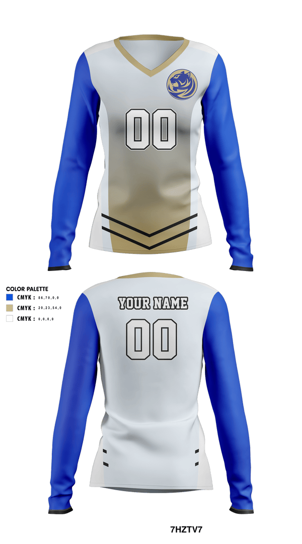 Womens Long Sleeve Vneck Shirt, Bradwell Institute Volleyball, Women's Volleyball, Teamtime, Team time, sublimation, custom sports apparel, team uniforms, spirit wear, spiritwear, sports uniforms, custom shirts, team store, custom team store, fundraiser sports, apparel fundraiser