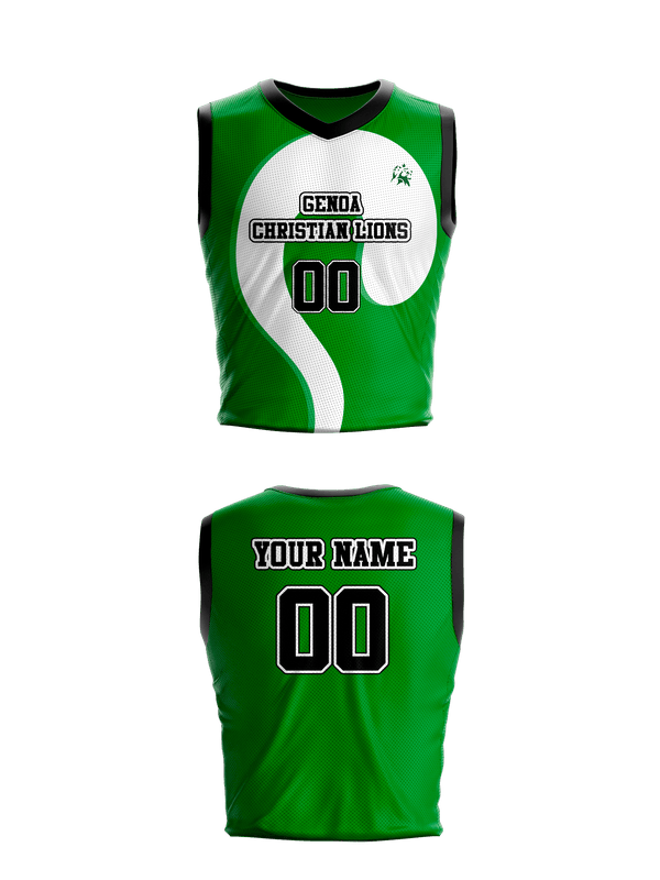 Mens Basketball Jersey, Genoa Christian Lions, Men's Basketball, Teamtime, Team time, sublimation, custom sports apparel, team uniforms, spirit wear, spiritwear, sports uniforms, custom shirts, team store, custom team store, fundraiser sports, apparel fundraiser