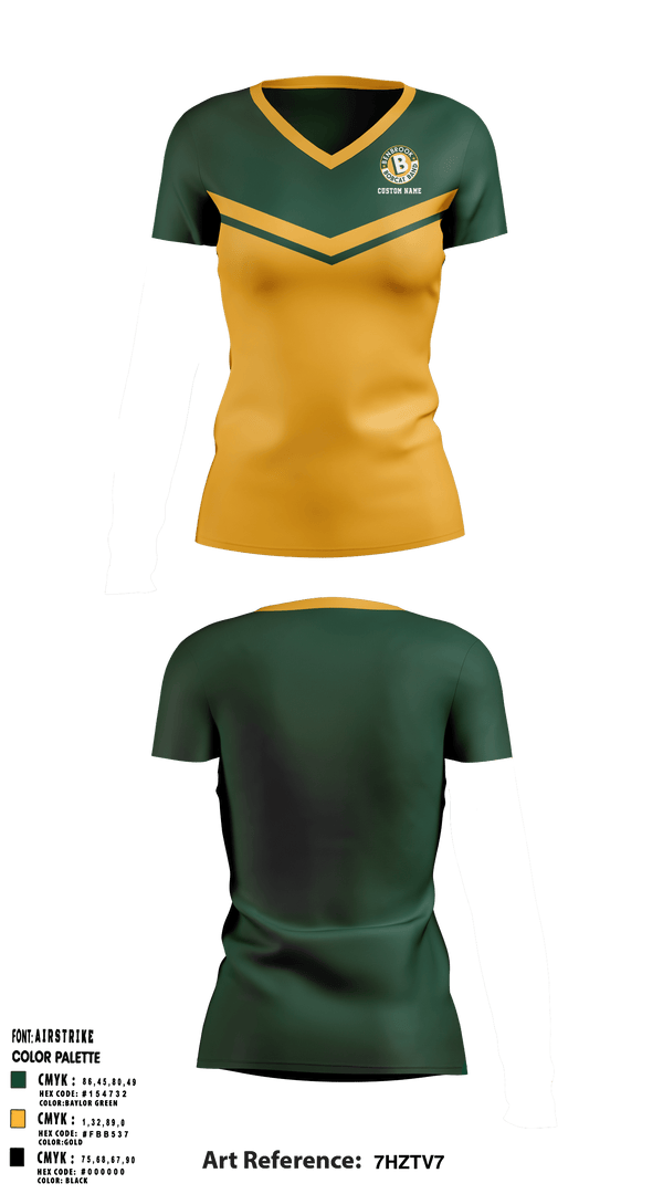 Womens Short Sleeve Vneck Shirt, Benbrook High School Bobcat Marching Band, , Teamtime, Team time, sublimation, custom sports apparel, team uniforms, spirit wear, spiritwear, sports uniforms, custom shirts, team store, custom team store, fundraiser sports, apparel fundraiser