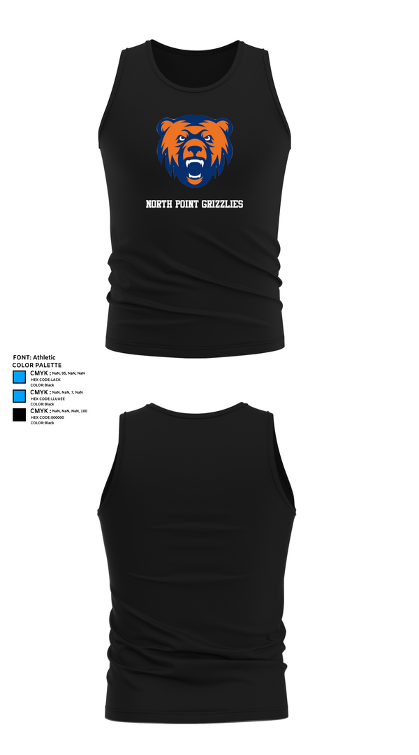 Tank Top, North Point Grizzlies, Golf, Teamtime, Team time, sublimation, custom sports apparel, team uniforms, spirit wear, spiritwear, sports uniforms, custom shirts, team store, custom team store, fundraiser sports, apparel fundraiser