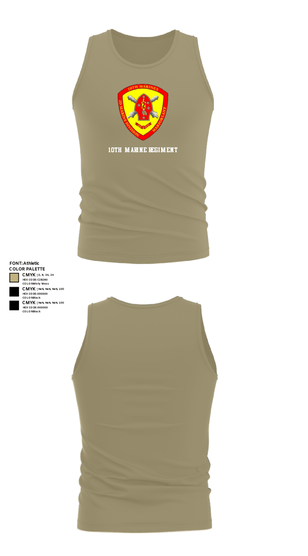Tank Top, 10th Marine Regiment, Marines, Teamtime, Team time, sublimation, custom sports apparel, team uniforms, spirit wear, spiritwear, sports uniforms, custom shirts, team store, custom team store, fundraiser sports, apparel fundraiser